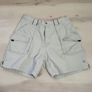 Redington Tackle Apparel Cargo Fishing Outdoor Shorts  Men's Large Beige Pockets